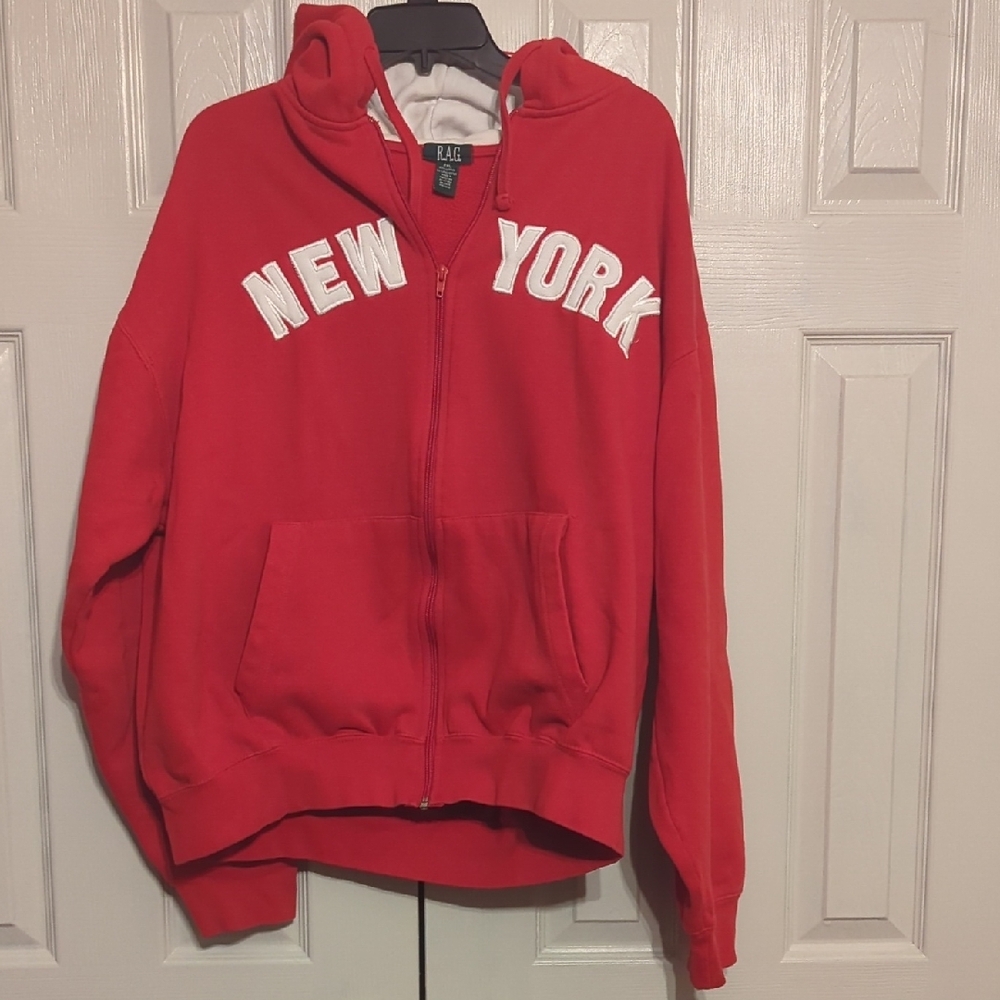 Red New York Hoodie